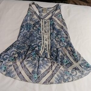 Eyelash Couture sleeveless sheer top